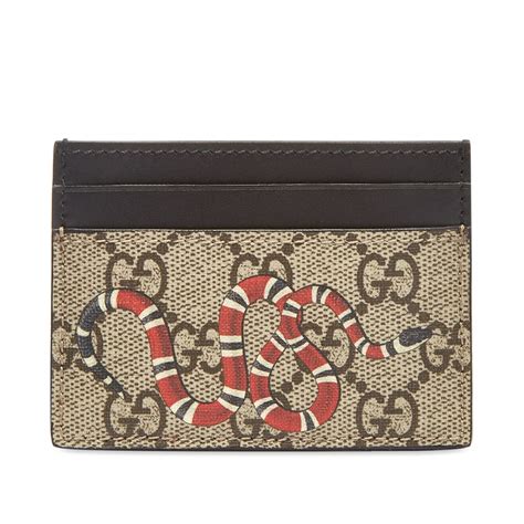 gucci card.holder|Gucci card holder with snake.